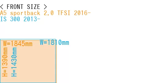 #A5 sportback 2.0 TFSI 2016- + IS 300 2013-